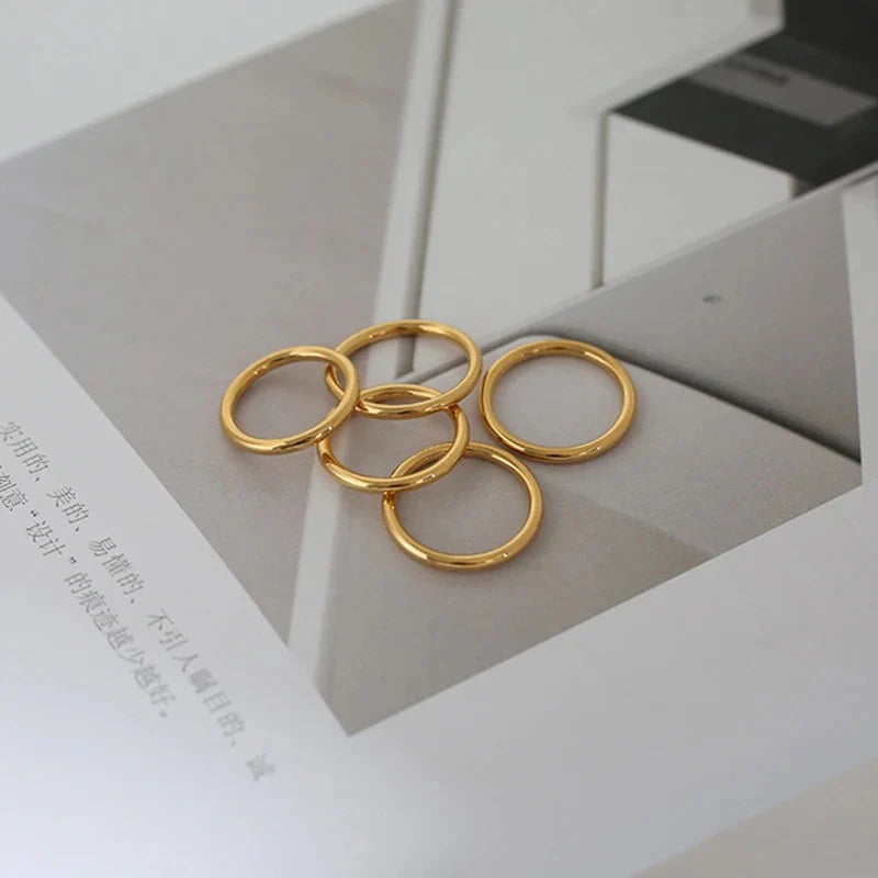 Golden Aura Basic Band Ring