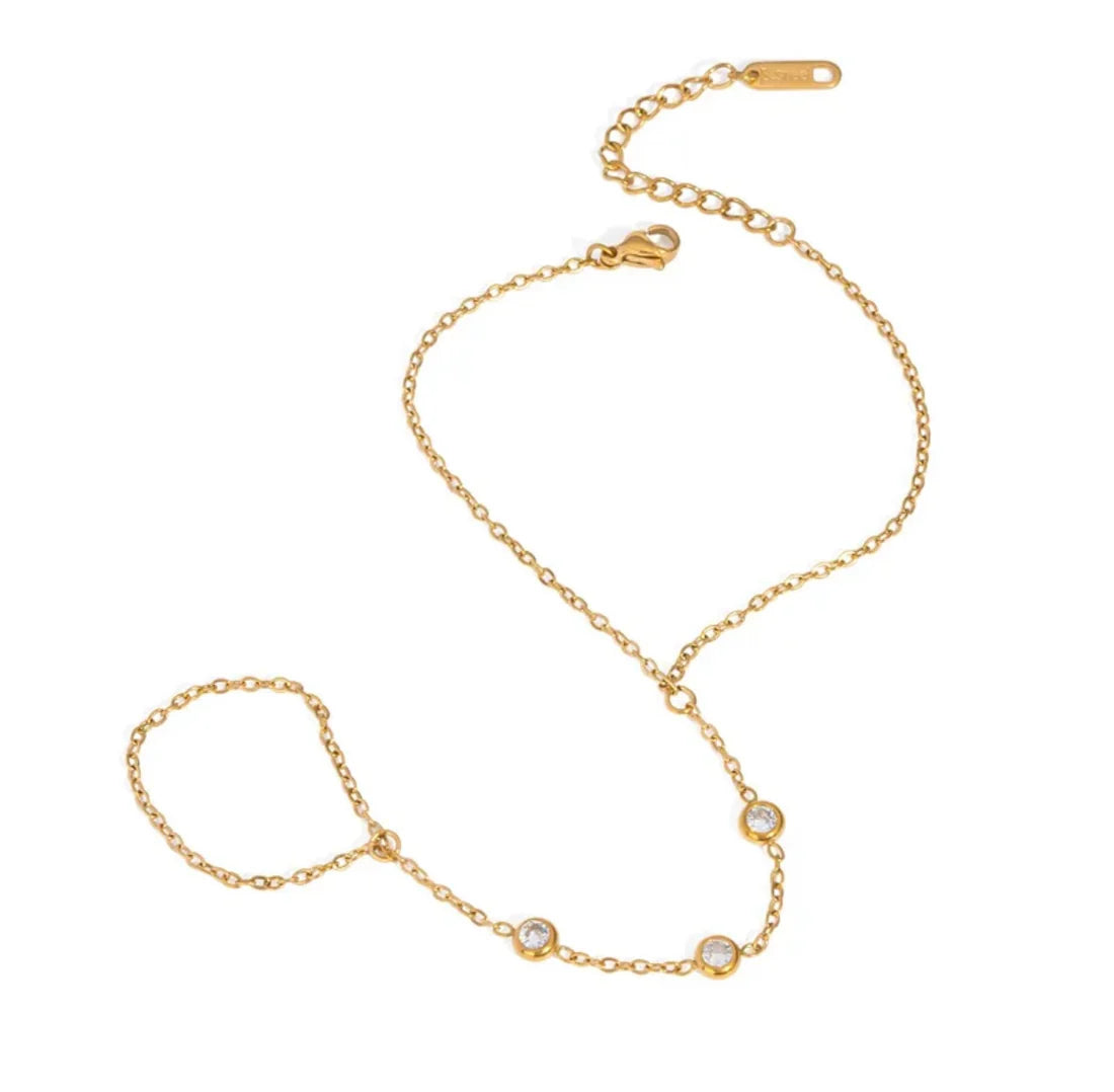 Dazzling Luxe Hand Chain