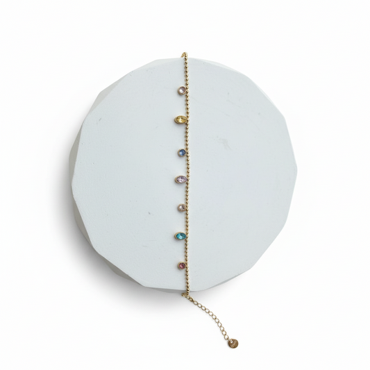 Multi Colour Gemstone Bracelet