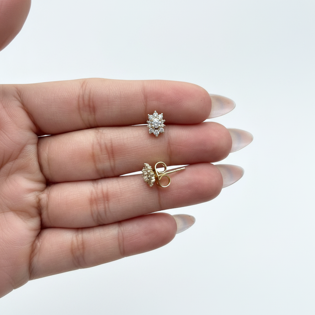 Tiara Crystal Studs