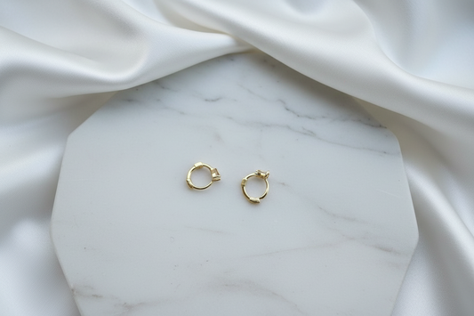 Elia Heart Huggie Hoops – 1MM | 2nd Piercing