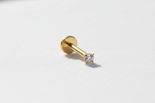 Mini Solitaire Nose Pin (FLAT BACK)
