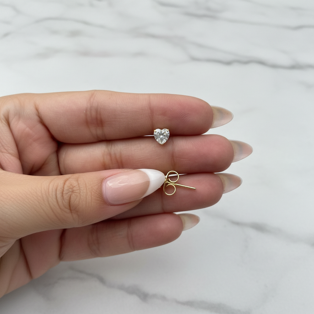 Mini Heart Studs