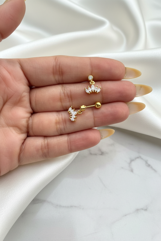 Crown Eva Studs (Pair)