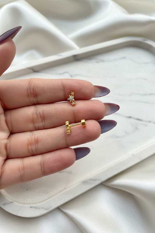 Star Cluster Stud Earring ( Pair)