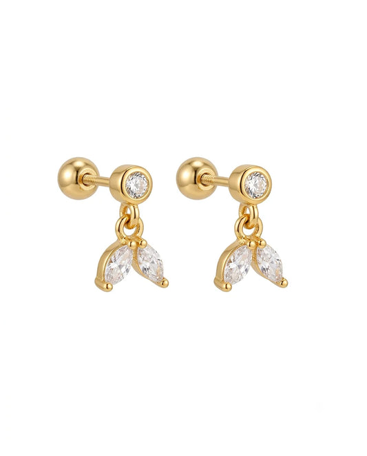 Mini Crystal Drop Earrings (Pair)
