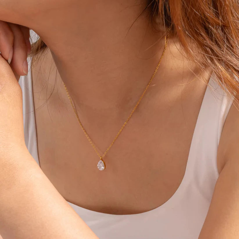 Blessed Solitaire Pendant Necklace
