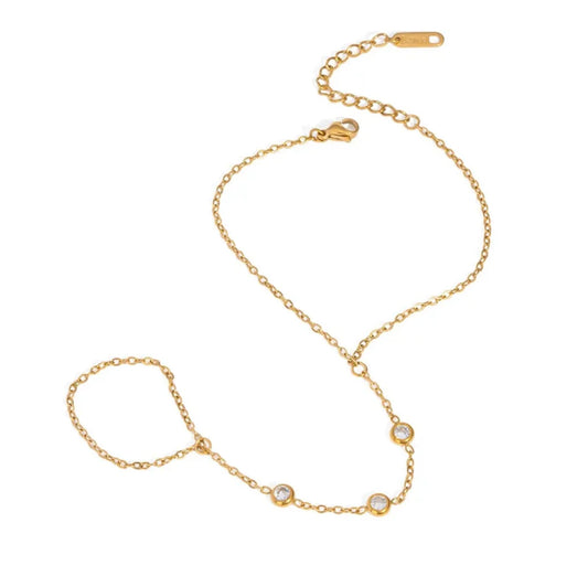 Dazzling Luxe Hand Chain