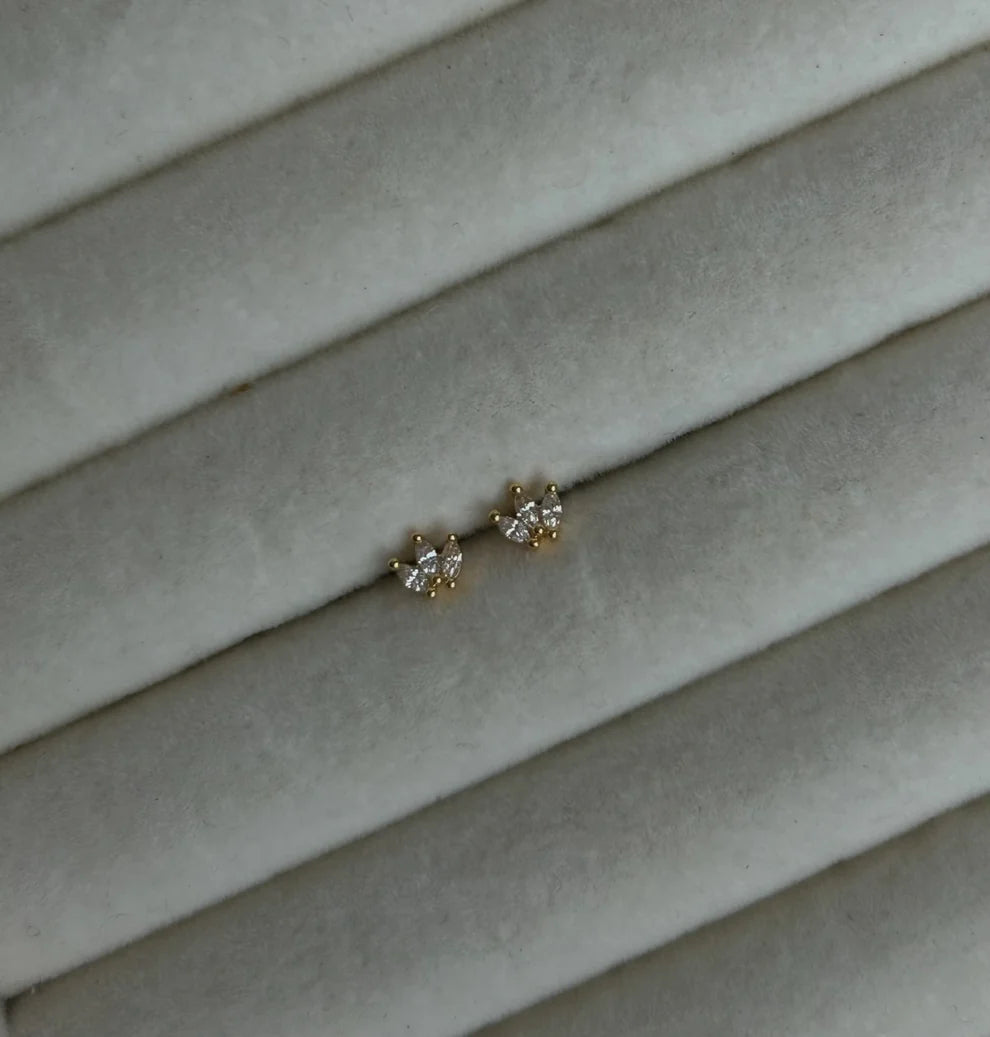 Mini Crown Stud Earrings
