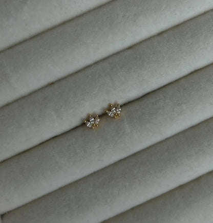 Mini Crown Stud Earrings