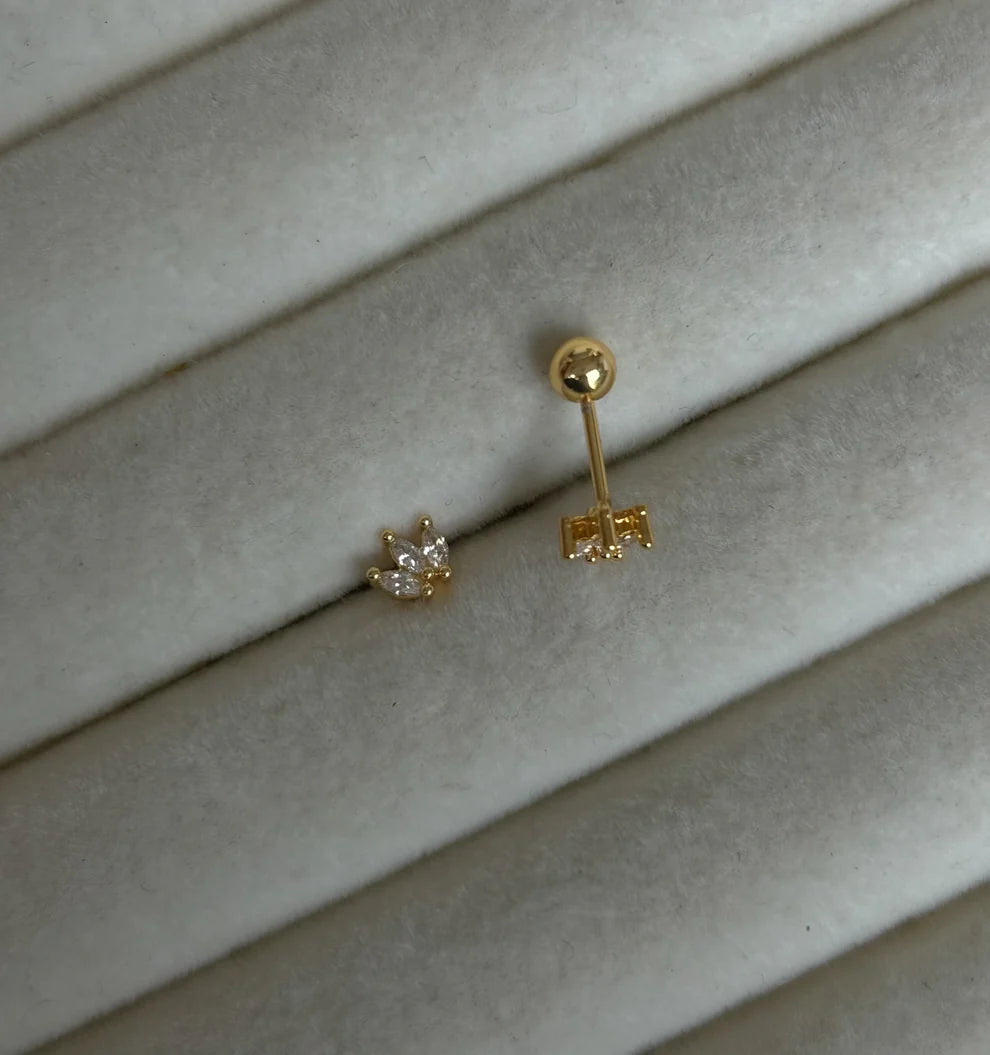 Mini Crown Stud Earrings