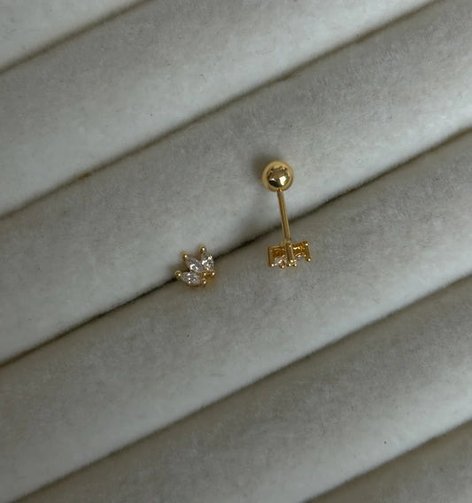 Mini Crown Stud Earrings