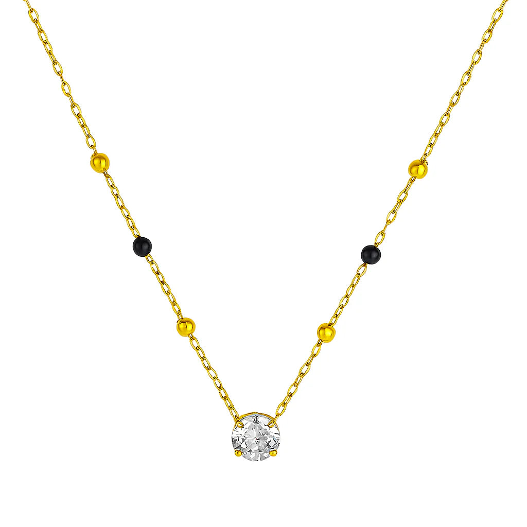 Modern Solitaire Mangalsutra Necklace
