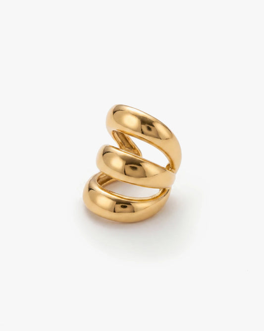 Triple Wrap Huggie Ear Cuff ( SINGLE)