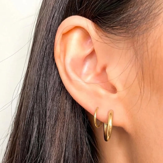 Faux Piercing Hoops