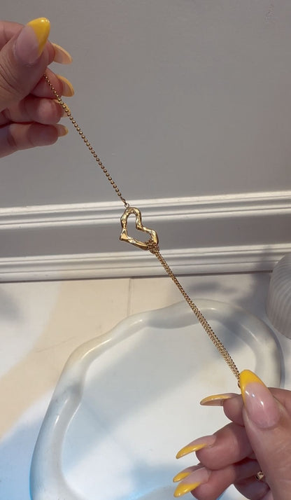 Heart Chain Bracelet