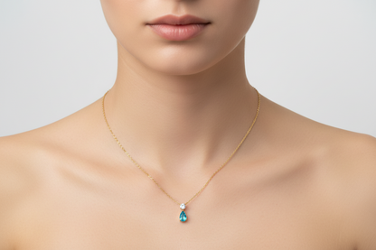Blue Wing Necklace