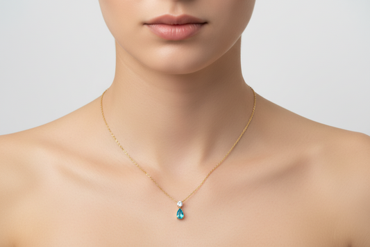 Blue Wing Necklace