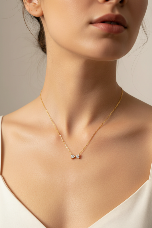 Bow Charm Necklace