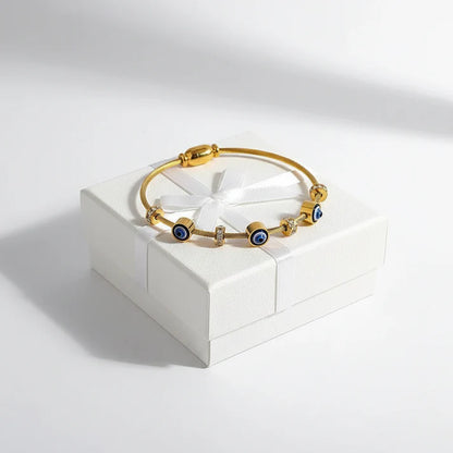 Evil Eye Charm Bracelet Standard Wrist 2.6