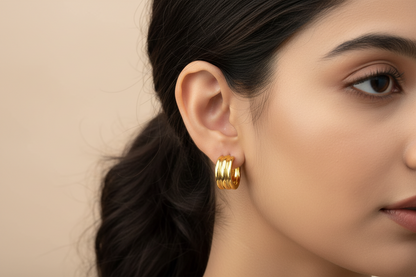 Diana Huggie Hoop Earrings