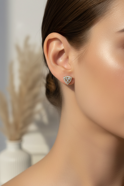 Trinity Spark Studs Earrings