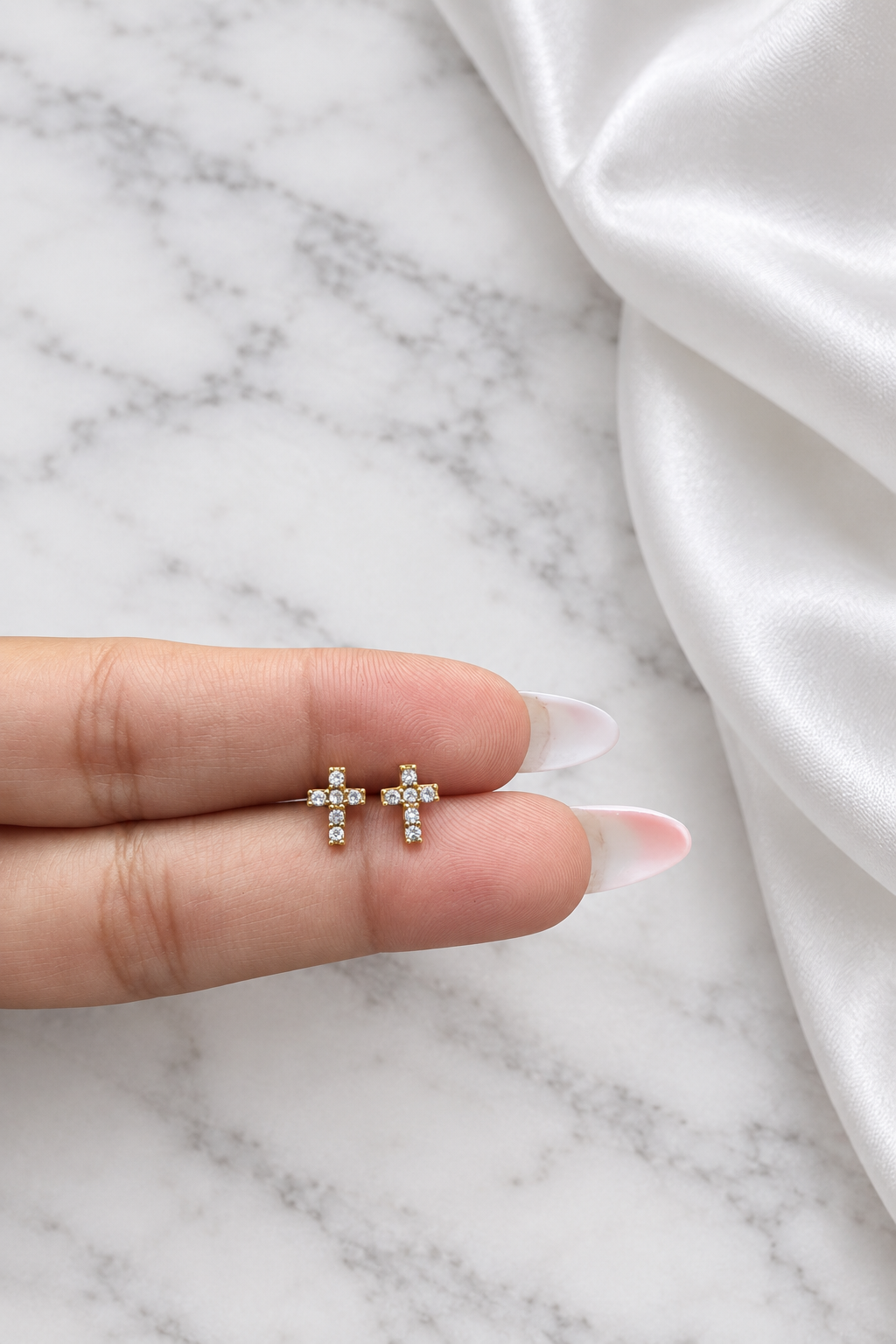 Lumea Cross Studs (Pair)
