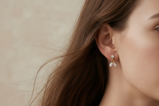 Mini Crystal Drop Earrings (Pair)