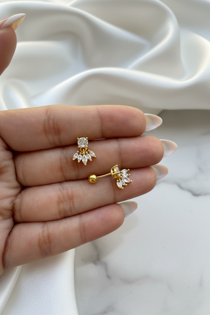 Miliza Crown Stud Earrings
