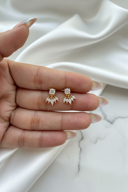 Miliza Crown Stud Earrings