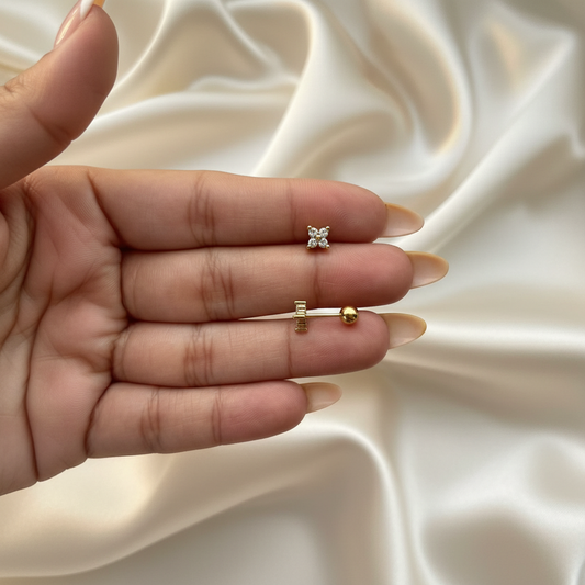 Clover Flower Stud (PAIR)