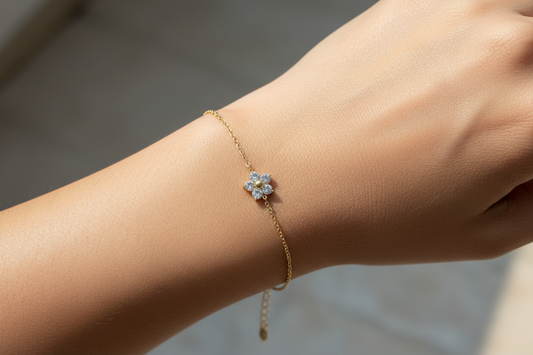 Crystal Flower Bracelet