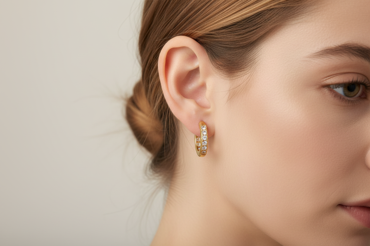 Dazzle Huggie Earrings