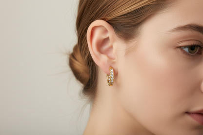 Dazzle Huggie Earrings