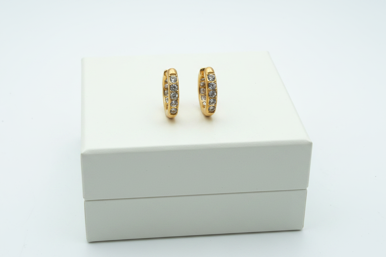Dazzle Huggie Earrings