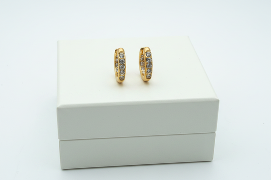 Dazzle Huggie Earrings