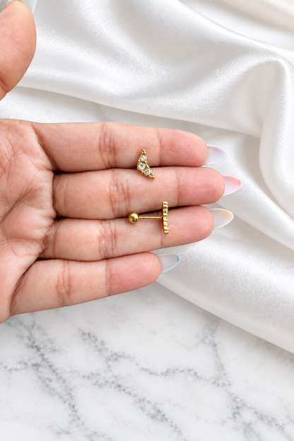 Opaline Ball Back Studs (Pair)