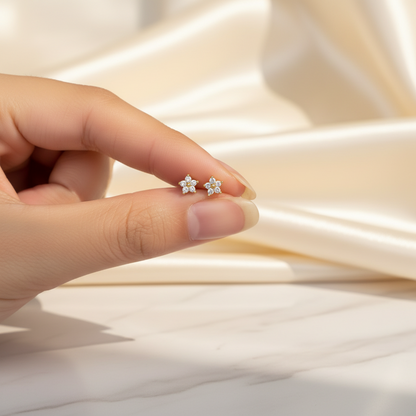 Daisy Spark Crystal Studs (Pair)
