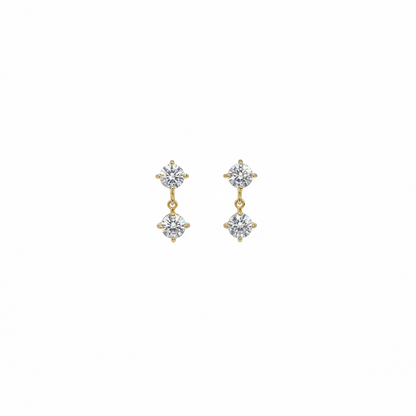 Luxe Solitaire Earrings