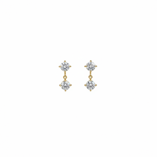 Luxe Solitaire Earrings
