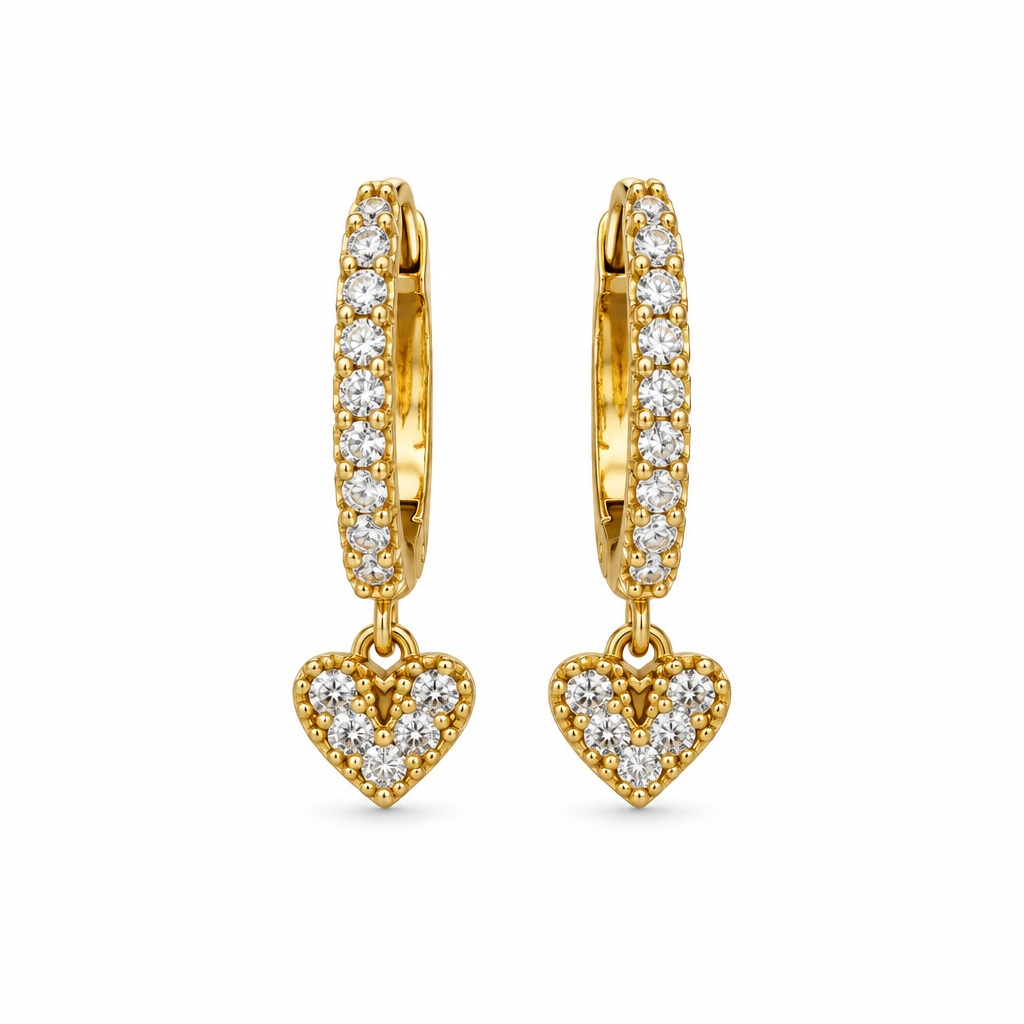 Boo Heart Earrings
