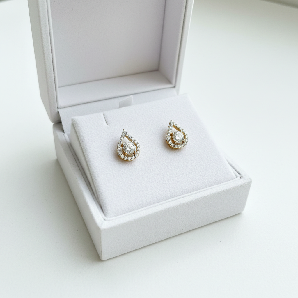 Crystal Teardrop Earrings