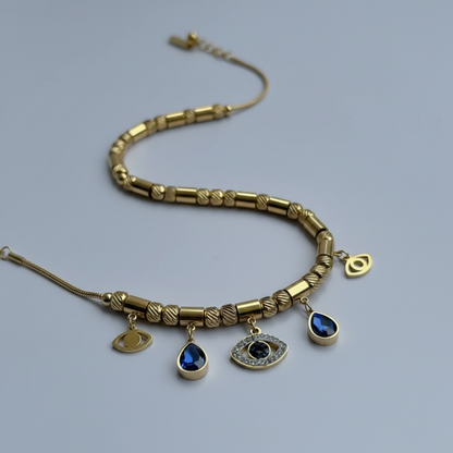 Celestial Guardian Evil Eye Charm Bracelet