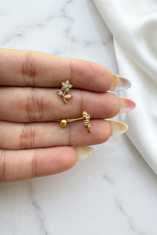 Rose Studs (Pair)