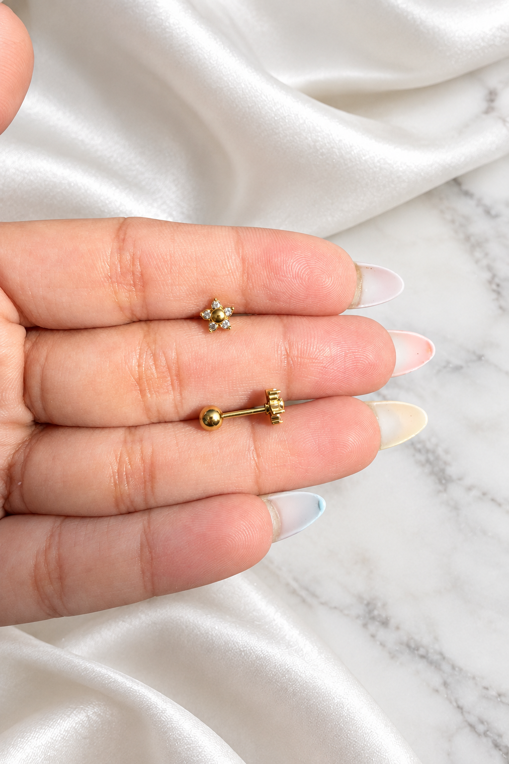 Mini Lyra Ball Back Studs(Pair)