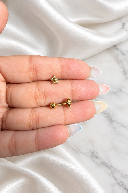 Mini Lyra Ball Back Studs(Pair)