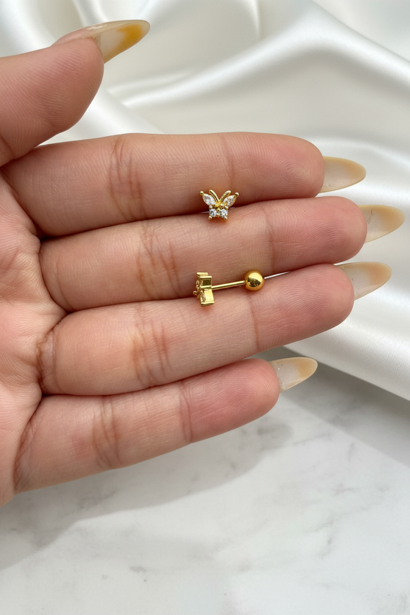 Butterfly Glow Studs (Pair)