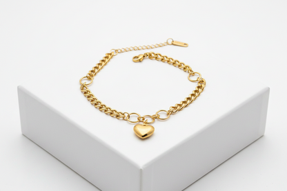 Heart Charm Bracelet