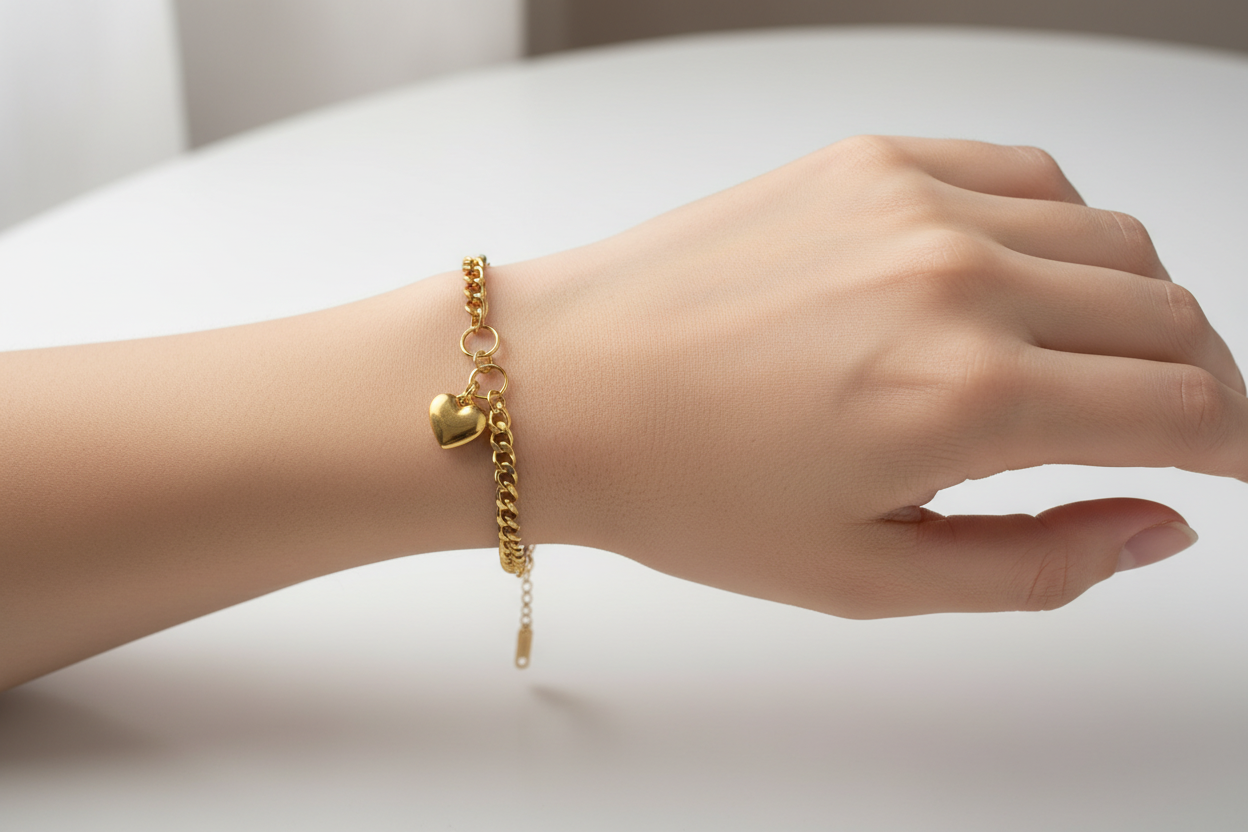 Heart Charm Bracelet