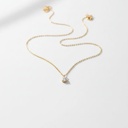 Blessed Solitaire Pendant Necklace